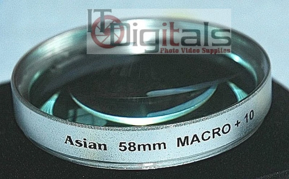 58mm Macro +10 Close-Up Lens Filter For SLR DSLR Film Digital Silver 58 mm - Image 1 of 1