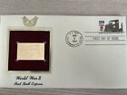  22k Gold Replica Stamp WWII World War II Red Ball Express Day Issue 6/6/94