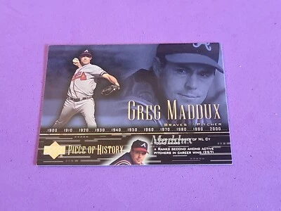2002 Greg Maddux Upper Deck Piece of History #50 - Image 1 of 2