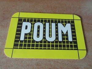 1 x BUVARD ANCIEN : POUM Forme ardoise ecolier (FABRICANT BLOUSES ECOLIERS) - Picture 1 of 1