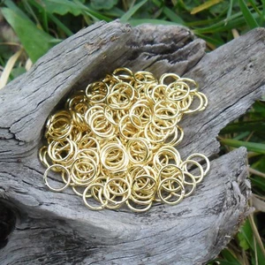 400 Connection Rings 8 MM (Golden) - Picture 1 of 1