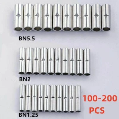 Bare Copper Wire Splice Butt Connectors Ferrule Crimp 22-10AWG Terminals 200Pcs - Image 1 of 4