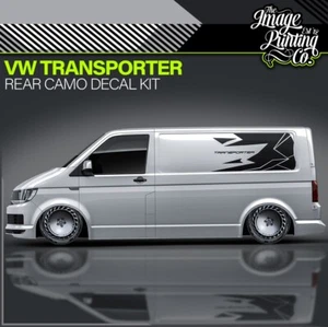 Transporter Heck Camo Vinyl Aufkleber Kit - T4 T5 T6 - Sticker - Camper Mods - Bild 1 von 12