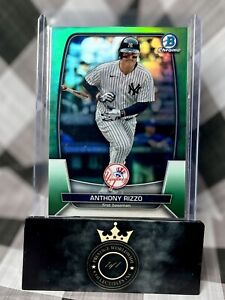Anthony Rizzo 2023 Bowman Chrome Green Refractor /99 #66 New York Yankees SP