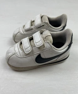 Nike Cortez kids size 8C White/Black - Picture 1 of 8