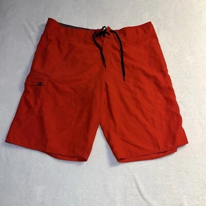 O'Neill Board Shorts Men’s Sz 38 Surf Beach Swim Trunks Red Bathing Suit Shorts - Picture 1 of 10
