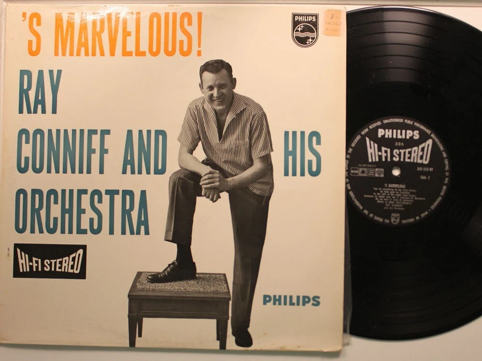 Ray Conniff Netherlands Import Lp 'S Marvelous On Philips - Nm / Vg+ To Vg++ - Image 1 of 1