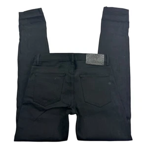 Brave Star Selvedge Jeans Herren 31x35 Schwarz Denim Doppelnaht Button Fly Skinny - Bild 1 von 11