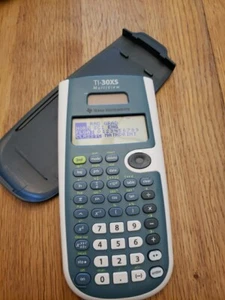 TI-30XS MultiView Texas Instruments Scientific Calculator w/cover. Tested- Works - Picture 1 of 4
