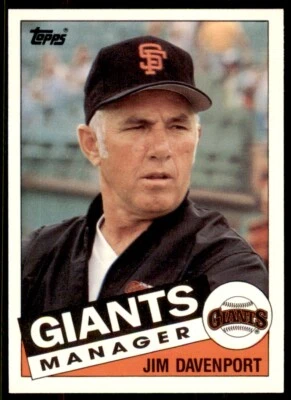 1985 Topps Traded Jim Davenport . San Francisco Giants #27T - Image 1 of 2