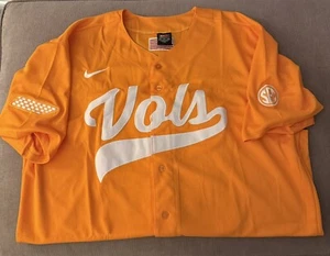 Tennessee Volunteers Jersey Baseball Jersey Orange Size 2XL - Picture 1 of 2