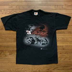 Camiseta grande vintage Dale Earnhardt #3 NASCAR para hombre círculo de ganadores negra - Imagen 1 de 7