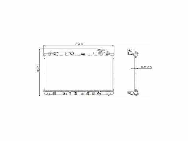 Radiator For 2009-2015 Toyota Venza 2012 2010 2011 2013 2014 Y183RY - Image 1 of 1