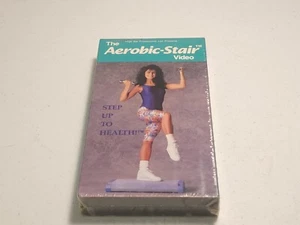 THE AEROBIC STAIR VHS VIDEO 1990 STEP UP TO HEALTH NEW SEALED! - Foto 1 di 2