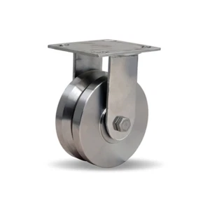 Hamilton 800 Pfund. Tragfähigkeit Edelstahl starre Rolle - 5""x2"" V-Nut - Bild 1 von 2
