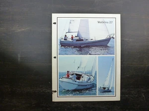 Watkins 27 original factory sailboat brochure - Picture 1 of 2
