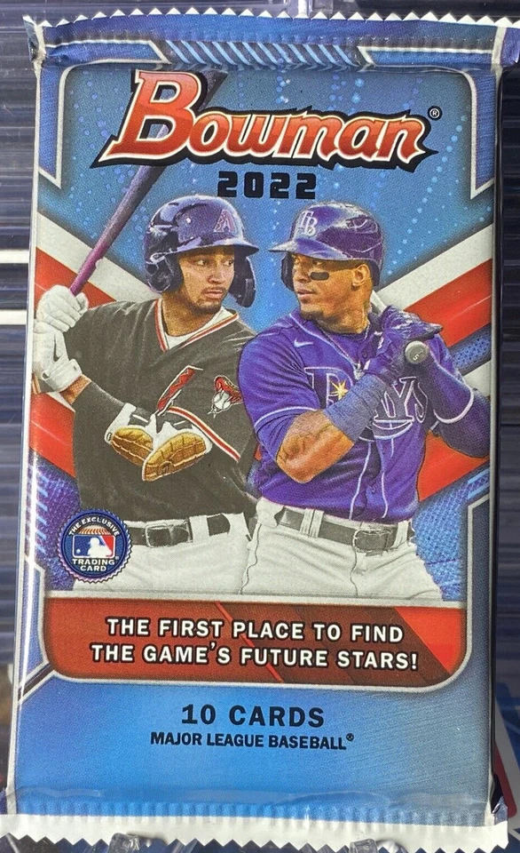 2022 Bowman w/ Chrome Guaranteed (1/1 Black Mojo Ref Refractor Auto) Hot Pack - Image 1 of 1