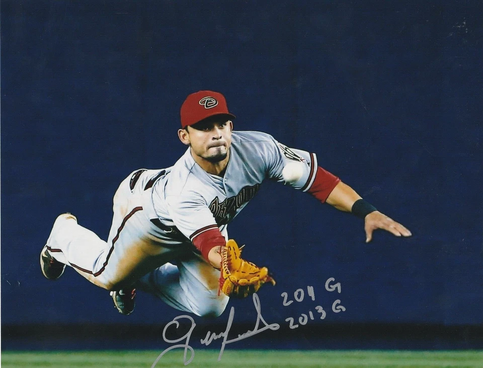 GERARDO PARRA ARIZONA DIAMONDBACKS 2011, 2013 GUANTE DE ORO ACCIÓN FIRMADO 8x10 Foto 1 de 1