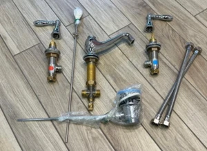 Imperial Baños Vuelo Mezclador de lavabo con 3 orificios para grifo cromado - Imagen 1 de 6