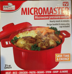 Handy Gourmet, Micromaster, Microwave Pressure Cooker. NEW, As Seen On Tv