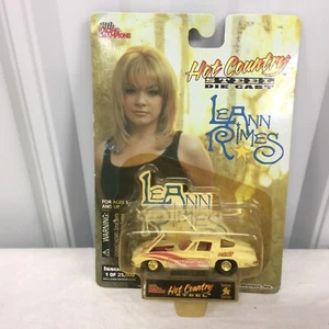 NIP Hot Country Steel Die Cast Car LeAnn Rimes 1998 Nascar #20 Package Worn - Picture 1 of 5