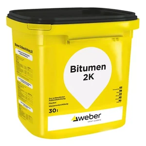 weber Bitumen Dickbeschichtung 2K 30l Dichtschlämmen Dickbeschichtung - Bild 1 von 3