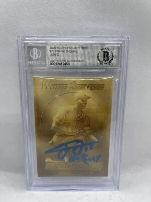 Frank Thomas Signed Topps Project 2020 Don C Card Beckett Grade 10 Auto RARE 3 - Image 1 of 4