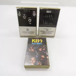 KISS Cassette Tapes Dressed to Kill, KISS, Crazy Nights - Imagen 1 de 6
