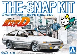 Aoshima 1/32 Scale Model The Snap Kit CM1 Initial D Toyota AE86 Sprinter Trueno - Picture 1 of 4