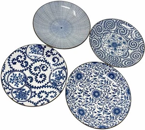 TJ Global 4er Set Japanische Keramik Keramik 6,8 Zoll Teller für jede Mahlzeit und... - Bild 1 von 9