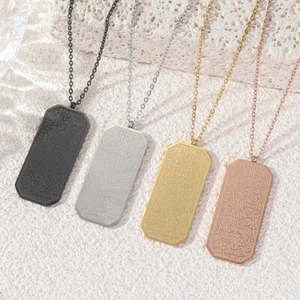 Collar islámico Sura Ayatul Kursi colgante de acero inoxidable hombres mujeres joyas - Imagen 1 de 10