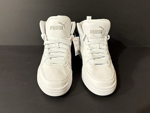 Puma Rebound Joy Sneakers alte ragazzi bianche casual 374687_07