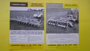VINTAGE Connor Shea Wideline Cultivator & 3PL Disc  Sales Brochures - Picture 1 of 2
