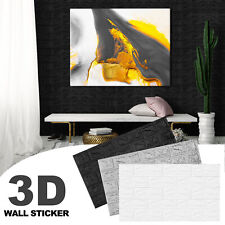 2-10PC 3D Wall Tile Stone Brick Sticker Self-adhesive Waterproof Wallpaper Decor