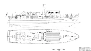 BARCO EXTINTOR DE INCENDIOS FLB TIPO 23 de la antigua RDA. Plan de modelismo - Imagen 1 de 5