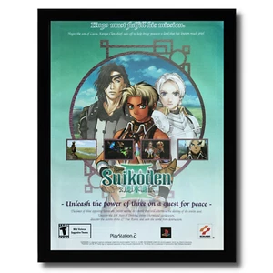 Suikoden III 3 Framed Print Ad/Poster Official PS2 Playstation 2 RPG Promo Art - Picture 1 of 6