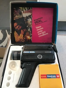 Keystones 910XL Electric Movie Camera   vintage IN BOX WITH FILM UNTESTED - Picture 1 of 8