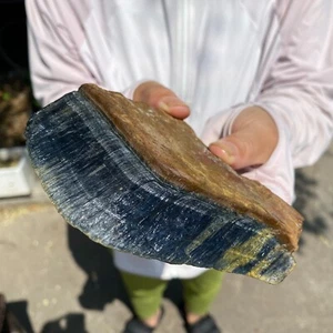 0.88LB Natural Blue tiger's Eye rough raw stone rock specimrn madagescar - Picture 1 of 6