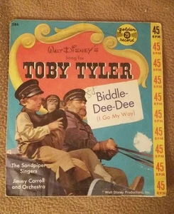 RARE Golden Records Walt Disney's Song for "TOBY TYLER" 45 RPM 1959 - Picture 1 of 7