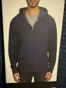 Lee Men's Full Zip Textured Hoodie Size XXX-Large LM34HD666 Indigo Color NWT - Picture 1 of 7