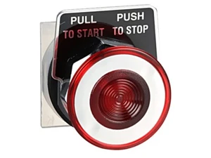 9001KR9R Schalter: Druck 30mm Stab.Pos: 2 rot/weiß IP66 mit Symbol SCHNEIDER ELE - Picture 1 of 1