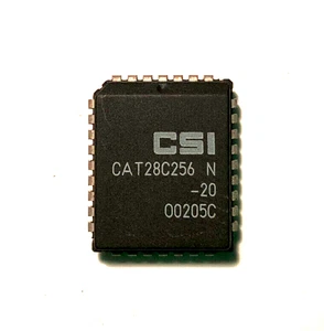 CAT28C256N 200nS 32Kbx8 EEprom memory PLCC-32 Genuine CSI part tested x 1 pcs - Picture 1 of 1