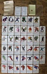Vintage Complete Jotastar Marvel Super Heroes Trump Cards- With Butlins Receipt - Picture 1 of 17