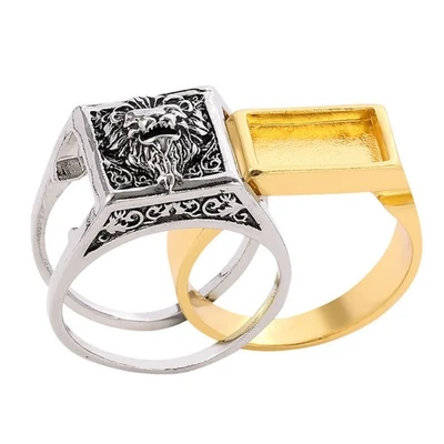  Anneau de lion accessoire de mode compartiment secret Men Cinerary Casket - Photo 1/4