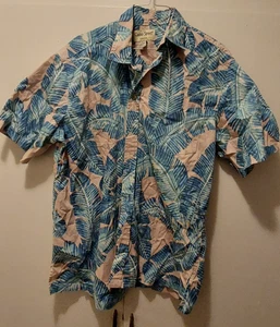Cooke Street Honolulu Aloha Hawaiihemd blau Hawaii Herren Medium Floral - Bild 1 von 3