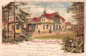 809590) AK Volksheilstätte Carolagrün presso Schöneiche Erzgebirge / Auerbach 1902 - Foto 1 di 1