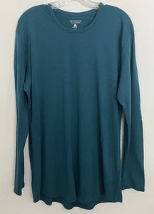 Seg'ments Size 2XL Blue Long Sleeve Merino Wool Baselayer Top Skiing Winter Snow - Picture 1 of 4