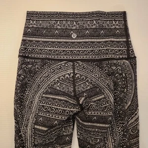 Lululemon Wunder Under Hi-Rise Tight Women's Size 6 Entwined Ice Gray Black - Picture 1 of 6