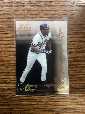 1996 Select Certified #107 Jermaine Dye Artist's Proofs - Image 1 of 2