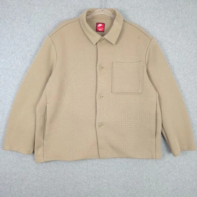 Chaqueta Nike Para Hombre Mediana Marrón Tecnología Polar Reimaginada Gran Tamaño Chaqueta Informal Foto 1 de 4